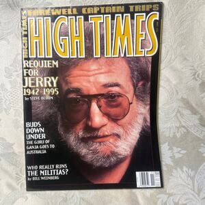 Vintage High Times Nov 1995 Jerry Garcia Memorial Issue Counterculture Mag